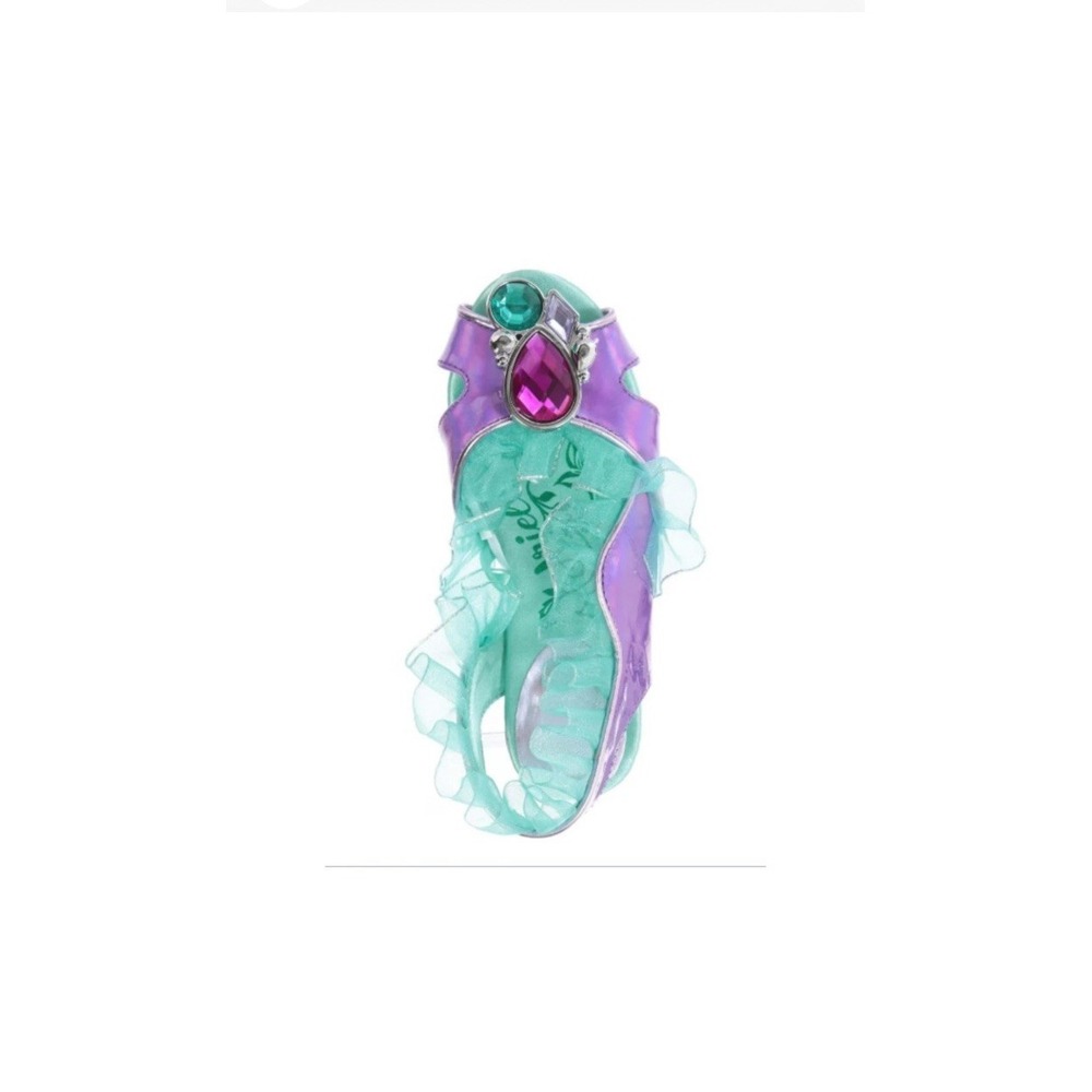 Disney Ariel Costume Shoes Princess Toddler Girls Little Mermaid Slippers 11/12 - Picture 5 of 11